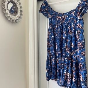 free people pattern play mini dress